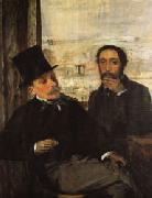 Edgar Degas Degas and Evariste de Valernes(1816-1896) Norge oil painting reproduction